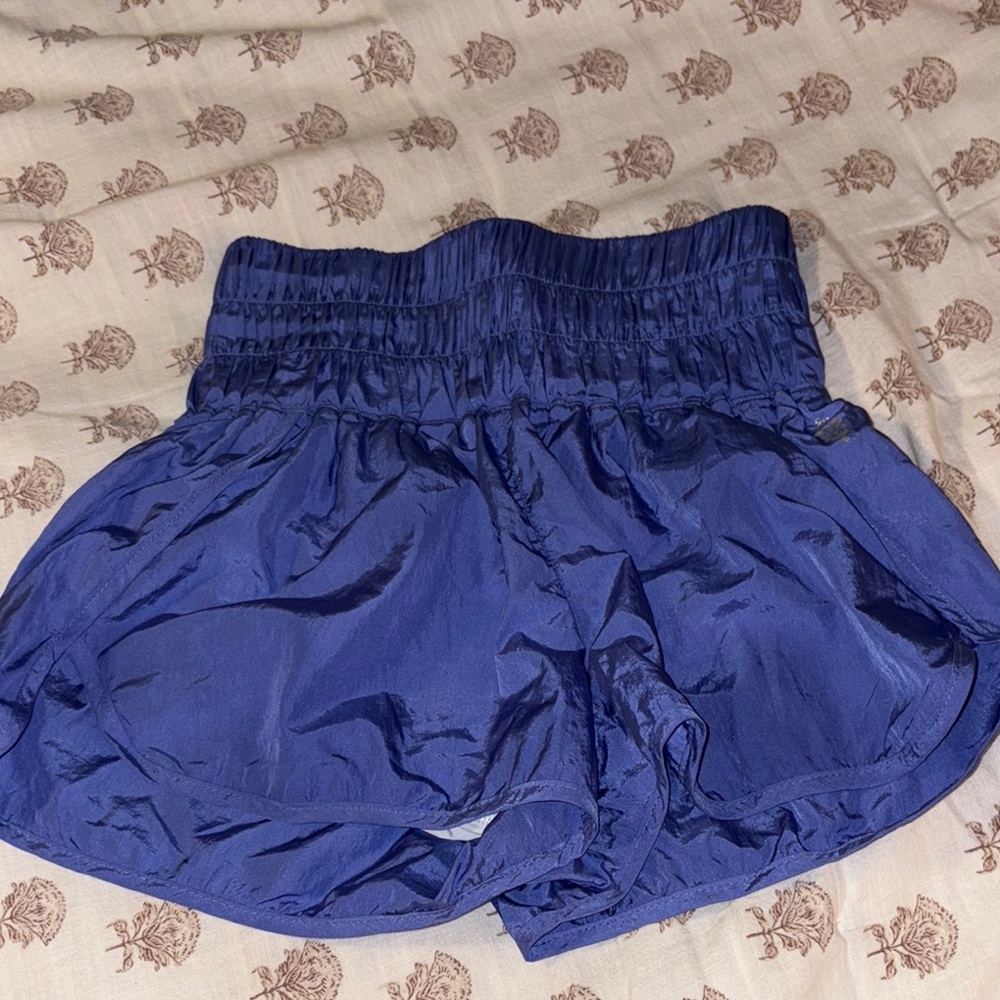 Free People Navy Athletic Shorts